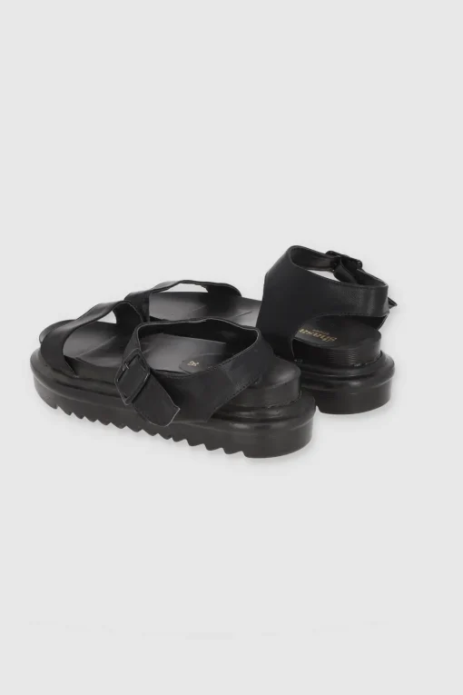 Sandalias Plataforma Suela Track Tiras Lisas