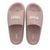 Sandalias slide frase delantera
