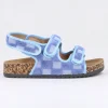 Sandalias slingback cintas toalla