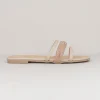 Sandalias triple tira brillos