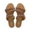 Sandalias Triple Tira Brillos