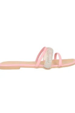 Sandalias triple tira brillos