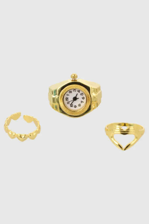 SET 3 ANILLO RELOJ