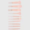 Set 10 brochas mitad transparente