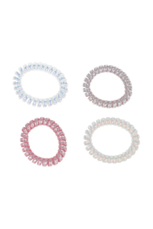 Set 4 Ligas Teléfono Glitter