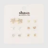Set 6 Pares Aretes Studs