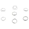 Set 7 Piezas Anillos Media Luna