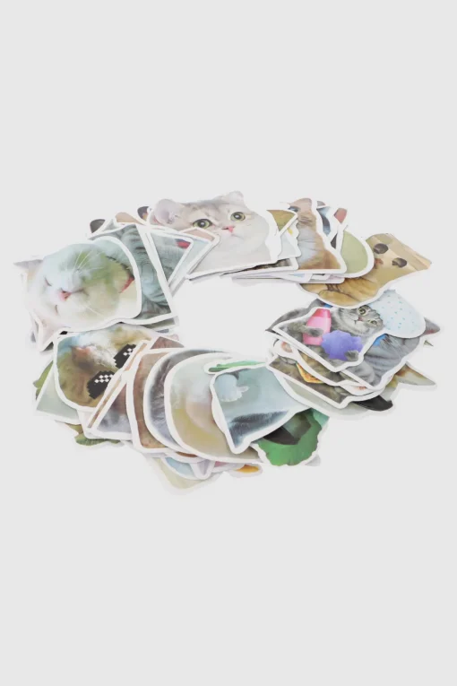 Set 50 stickers gatitos