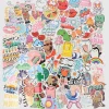 set 100 stickers summer