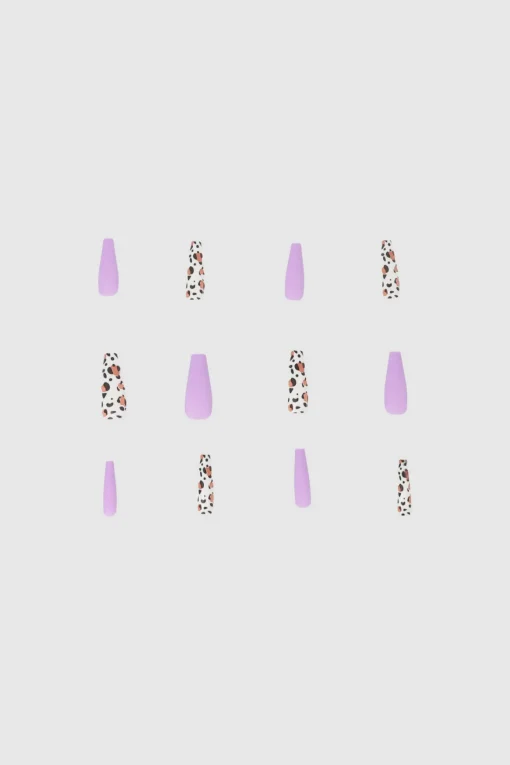 Set 12 uñas animal print