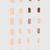 Set 24 uñas animal print mix