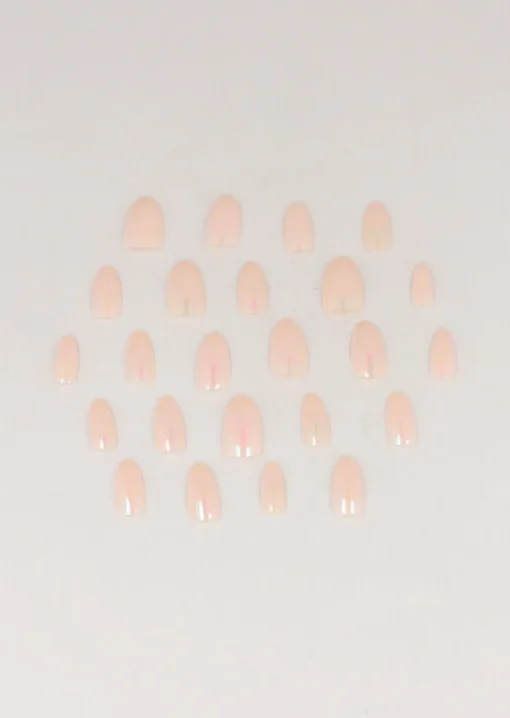 Set 24 Uñas Efecto Espejo