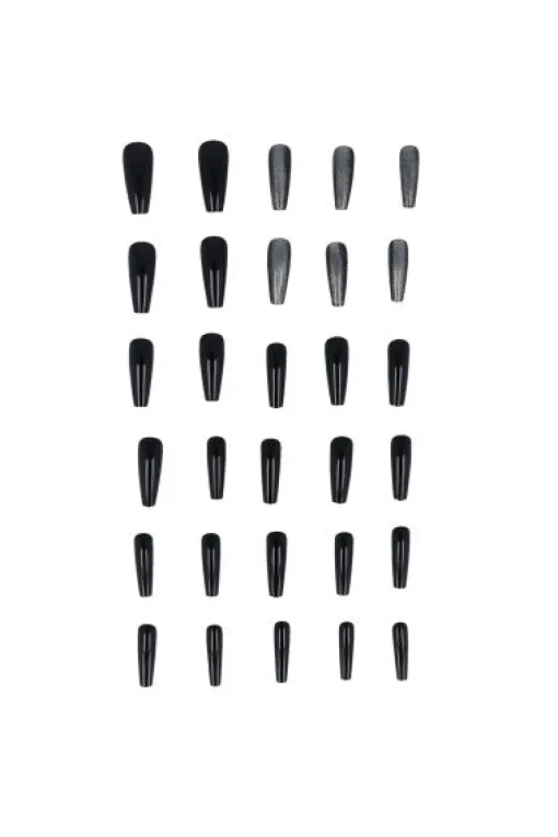 Set 24 uñas efecto ojo de gato