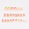 Set 24 uñas flores