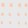 Set 12 uñas french brillo