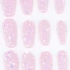Set 12 uñas postizas chunky estrellas