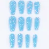 Set 12 uñas postizas chunky estrellas