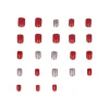 Set 24 uñas postizas glitter
