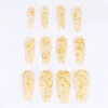 Set 12 Uñas Postizas Largas Manchas