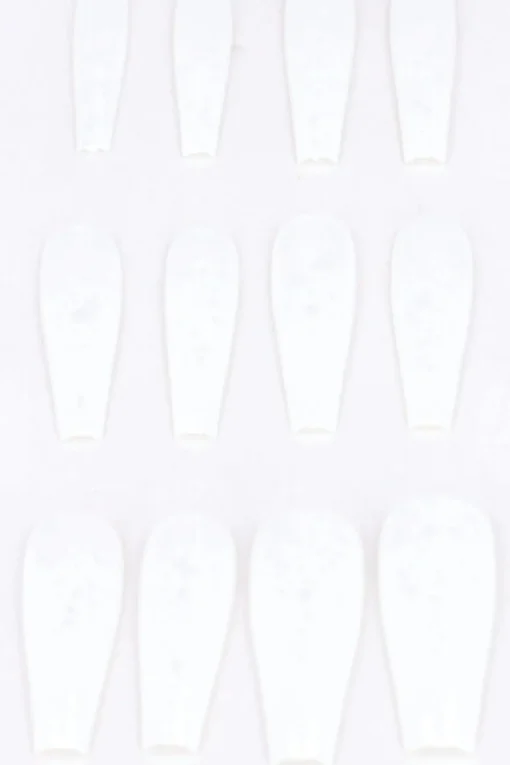Set 12 Uñas Postizas Largas Manchas