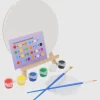 Set diy caballete lienzo redondo
