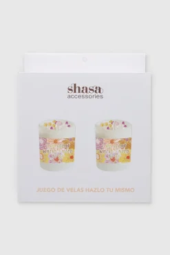 Set DIY velas piedras