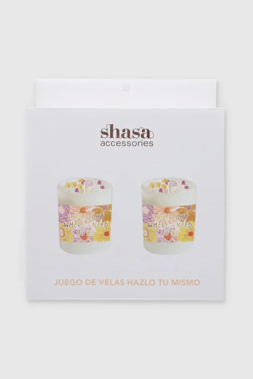 Set DIY velas piedras