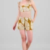 Short bolsas estampado tropical