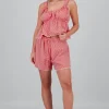 Short cuadros detalle encaje