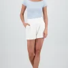 Short liso de vestir con pinzas