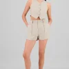Short rayas detalle pinzas bolsillos