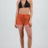 Shorts red tejido zig zag