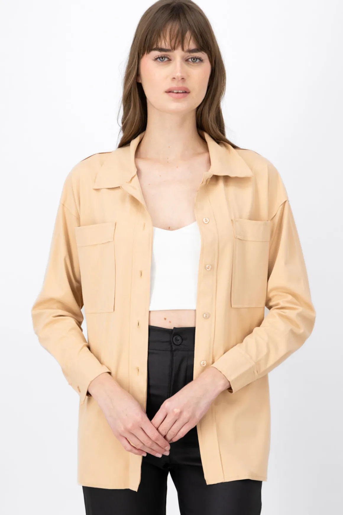 Sobrecamisa larga fluida