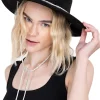 Sombrero fedora ajustable