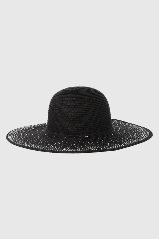 Sombrero floppy aplicación brillo