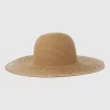 Sombrero floppy aplicación brillo