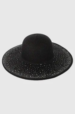 Sombrero floppy aplicación brillo