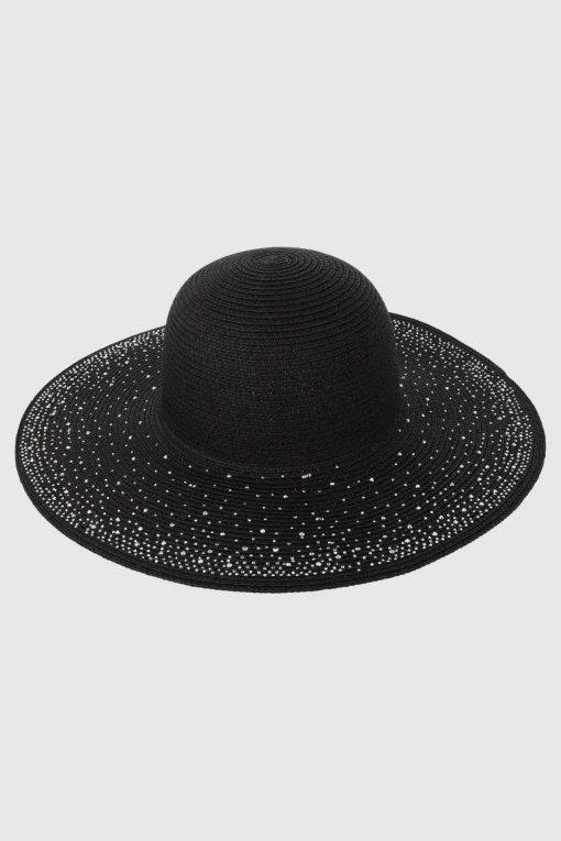Sombrero floppy aplicación brillo