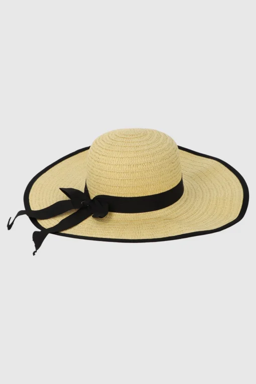 Sombrero paja con moño