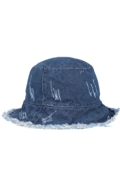 Sombrero pescador mezclilla destrucción