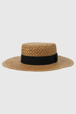 Sombrero tejido plano