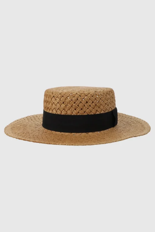 Sombrero tejido plano