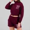 Sudadera brooklyn crop cuello alto