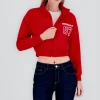 Sudadera brooklyn crop cuello alto