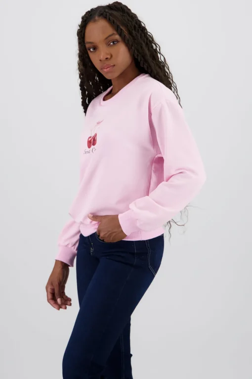 Sudadera con estampado de cereza