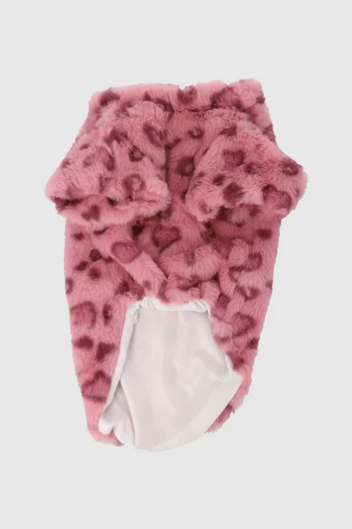 Sudadera fluffy animal print para mascota