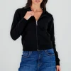 Sudadera larga con cierre
