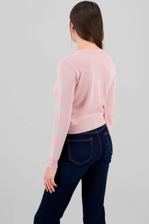 Sueter detalle mangas corazones