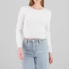Sueter tejido cuello redondo