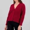 Sueter tipo cardigan con botones